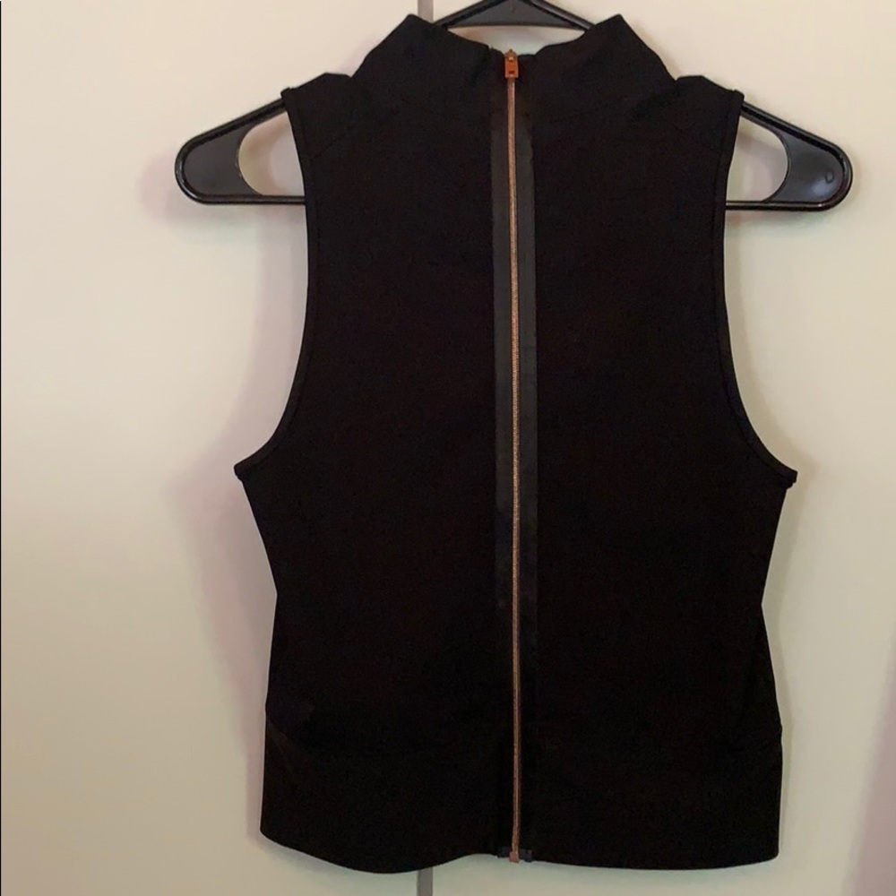 rag & bone tank, rose gold exposed zipper (back) - Picture 2 of 9